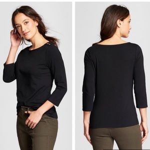 Target - Black Top w/ Gold Buttons